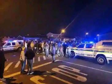 SAPS Night Response at Venue Shooting. Source: Facebook / ANOTHER MASS SHOOTING AT SHISANYAMA LEAVES 10 PEOPLE DEAD AND 11 ...