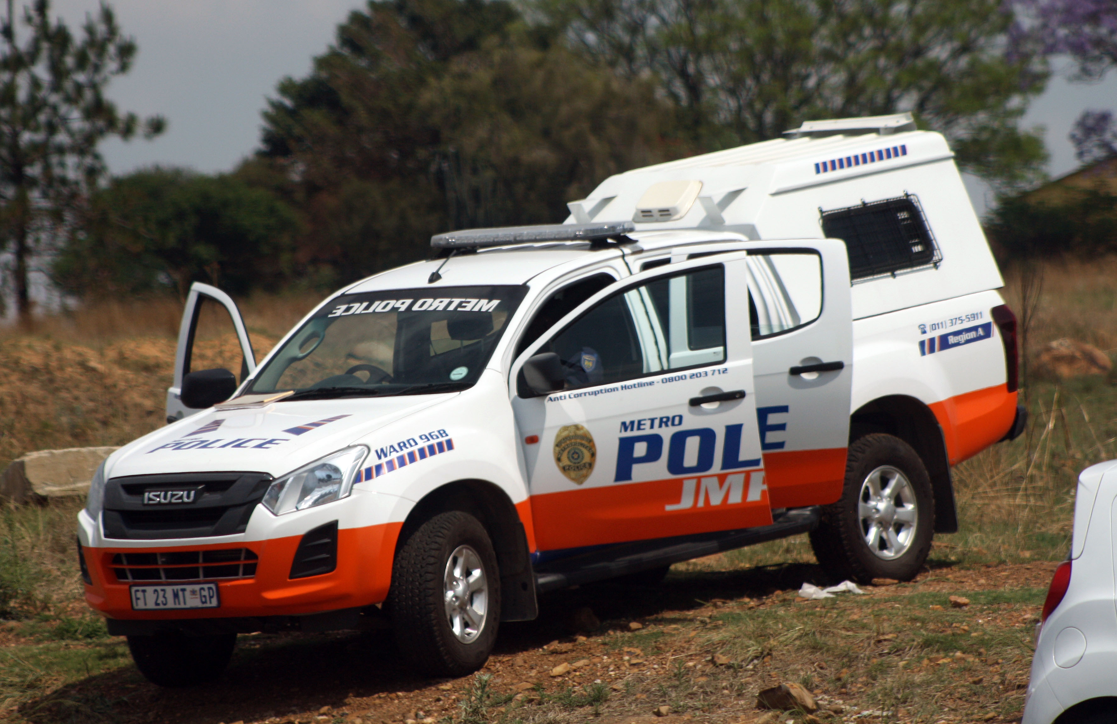 A Johannesburg Metro Police Department patrol vehicle. Photo: Bob Adams