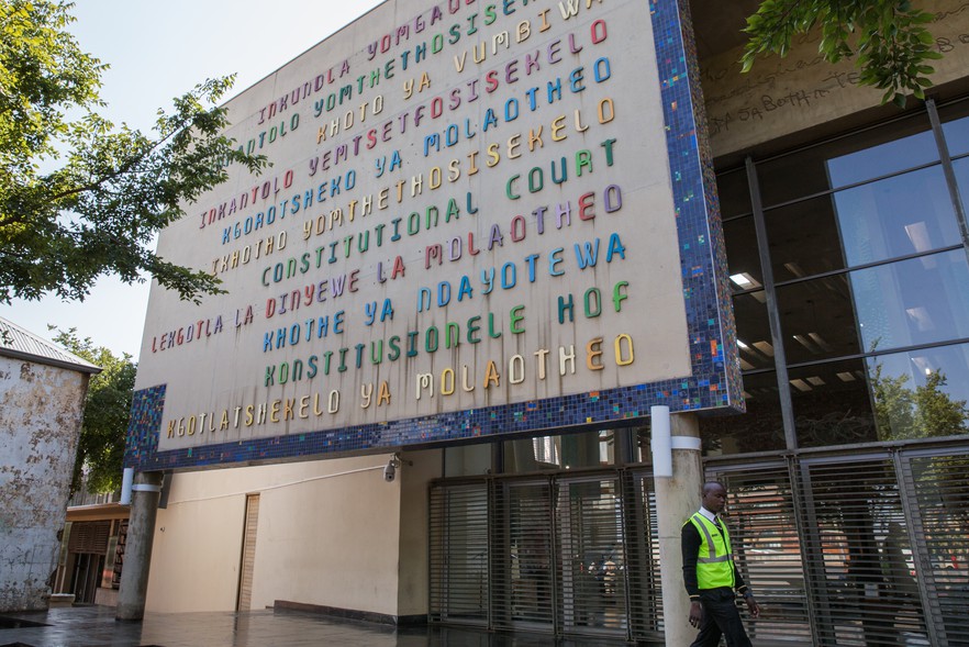 The Constitutional Court precinct in Johannesburg where senior judicial inquiries into police governance are deliberated. Photo: Ashraf Hendricks