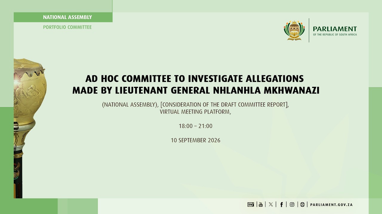 Parliament Mkhwanazi Inquiry Hits Deadline as MPs Find Evidence on Minister Mchunu Thin
