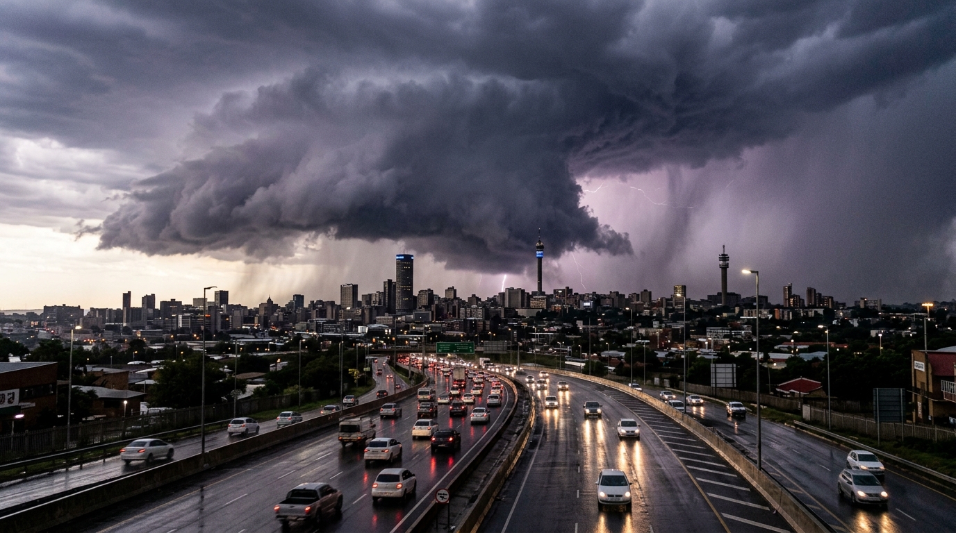 Orange storm warnings test Highveld infrastructure as SAWS puts Gauteng on flood and outage watch