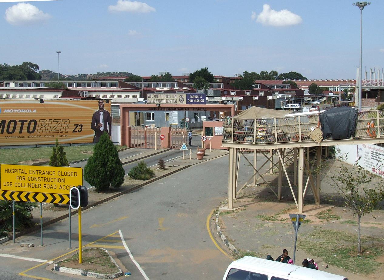 Public healthcare complex at Chris Hani Baragwanath Hospital in Soweto. Photo: Robert Cutts / Wikimedia Commons